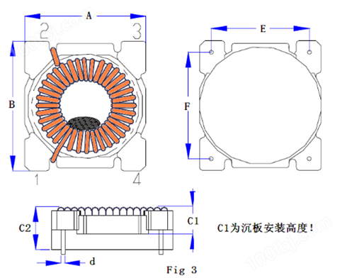 环形电感器CT1305